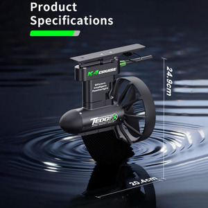 Moteur de pêche à la traîne pour kayak Camolech K4c 400W, poussée puissante de 9,3 kg, vitesse élevée de 9,6 km/h, télécommande sans fil, autonomie de 20 à 240 minutes dans l'eau - Product Image 4