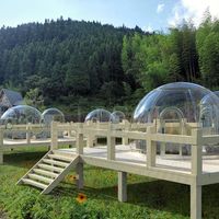 Casa Domo de Policarbonato, Iglú Transparente para Glamping, Carpa Burbuja Inflable