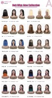 Siap Kirim Harga Pabrik Murah Wig Lace Front 13x4 Warna Ginger Orange 100% Rambut Asli Brasil Untuk Wanita Kulit Hitam Grosir