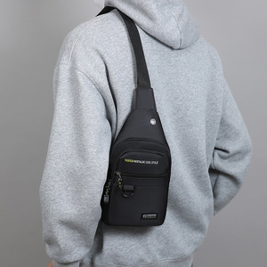 Bailshaoi Men's Chest <b>Bag</b> Nylon <b>Large</b> Capacity Crossbody <b>Bag</b> For Outdoor Travel Casual Everyday Use - Product Image 3