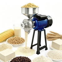 Moulin à grains multifonction haute performance pour broyage humide et sec, machine à fabriquer la farine de maïs, de soja, de gingembre et d'ail