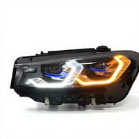 SJC USA STOCK LOCAL Phare DRL jaune et blanc pour BMW Série 3 G20 G80 M340i M330i 2023-2025 Lampe frontale laser bicolore