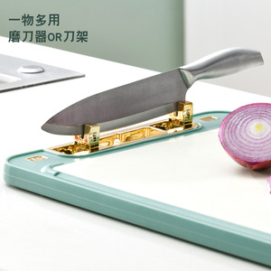 Double <b>Sharpener</b> Cutting Board Rectangle Antibacterial Anti Mold Multifunction Kitchen Chopping Block Dishwasher Safe - Product Image 1