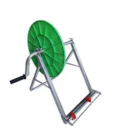 Support de rangement au sol pour tuyau d'irrigation goutte à goutte agricole, vert/argent, avec micro-pulvérisateur manuel à flamme