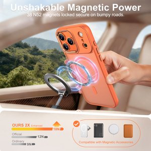 Nueva Funda Magnética para iPhone 17 Pro Max 16 15, Cubierta con Marco de Cámara Electrochapado, Accesorios Móviles Protectoras a Prueba de Golpes - Product Image 6