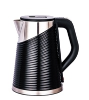 Bouilloire Électrique Sans Fil 2200W 1.7L en Plastique Coloré à Double Couche, Poignée Froide au Toucher, Base Rotative à 360 Degrés, Usage Domestique