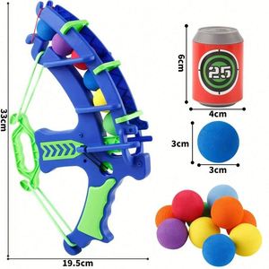 Juguetes de tiro para niños al por mayor: Arco, flecha, catapulta, balón de esponja EVA, objetivo, cubo y etiquetas para lanzar en interiores y exteriores. - Product Image 1