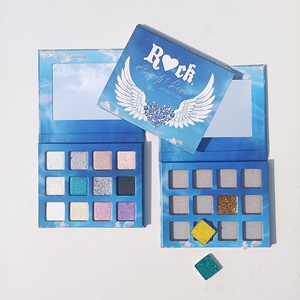<strong>Cosmetics</strong> Private <strong>Cosmetic</strong> <strong>Makeup</strong> Eyeshadow Palette Pigment Eye Shadow Waterproof Powder Empty Eyeshadow Palette - Product Image 3