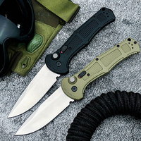 Couteau tactique de chasse en plein air BM 9070, lame multi-types D2, manche en fibre de nylon, couteau pliant de camping, couteau de poche EDC, multi-outils personnalisé