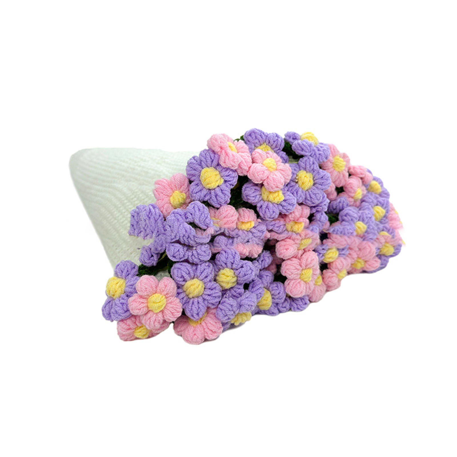 Fleur feuilletée violet + rose