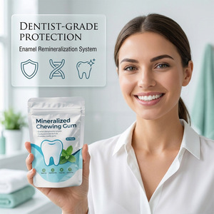 Goma de Mascar Sin Azúcar con Sabor a Menta, <span class=keywords><strong>Color</strong></span> Marrón, Xilitol, Paquete a Granel, 24 Meses de Duración, para Venta al por Mayor - Product Image 4