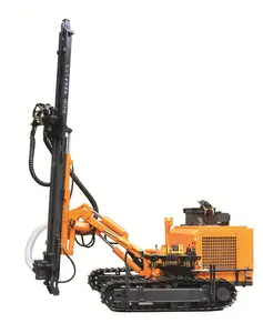 KG410 Crawler DTH 25m depth hydraulic rock air compressor borehole drilling rig machine