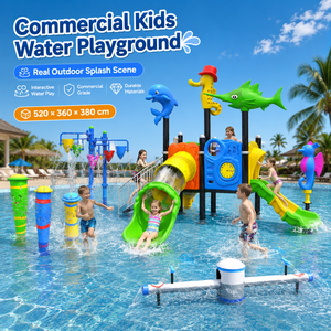Équipement de terrain de jeu aquatique pour enfants, directement de l'usine, <span class=keywords><strong>parc</strong></span> aquatique extérieur, toboggan à jets d'eau pour usage commercial - Product Image 3
