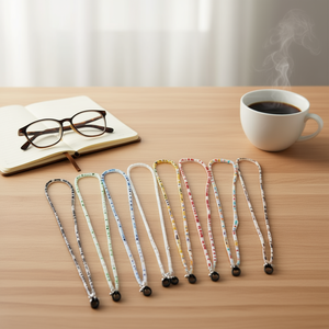 Chaîne de lunettes en perles de marque Z, 70 cm, flexible, pour lunettes - Product Image 4