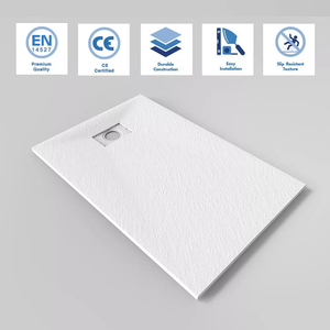 Taille personnalisée solide pierre <span class=keywords><strong>résine</strong></span> SMC Base <span class=keywords><strong>de</strong></span> surface vente <span class=keywords><strong>en</strong></span> gros hôtel <span class=keywords><strong>douche</strong></span> à l'italienne - Product Image 3