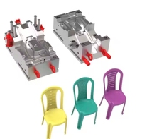 Fauteuils en plastique personnalisés OEM Chaises de salle à manger en rotin Fournisseur de moulage par injection de plastique de haute précision