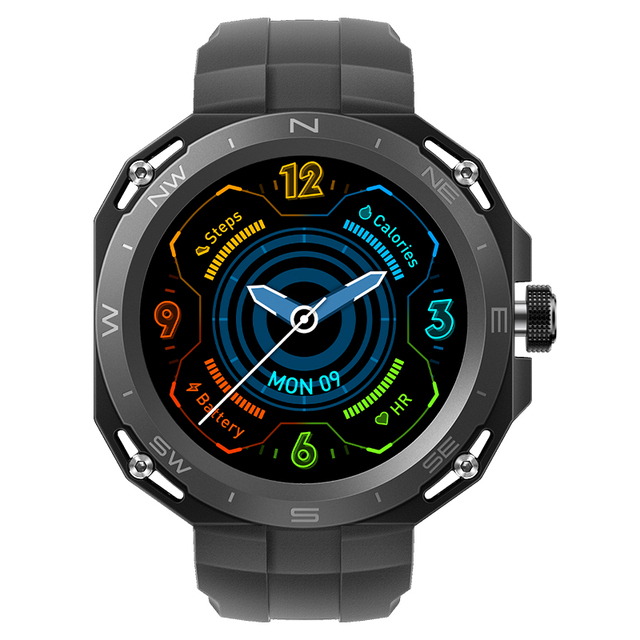 New Design HW3 Cyber Smart Watch Round Screen BT Call NFC Voice Assistant Wireless Charger Sport Watches HW3 Cyber Smartwatch