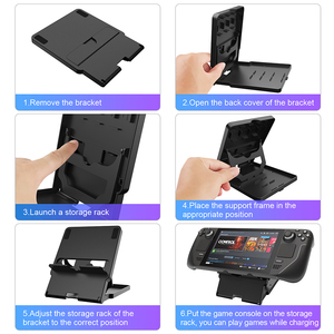 Đa-góc có thể điều chỉnh chân đế đứng cơ sở chủ playstand khung cho Switch 2, sàn hơi nước, ROG Đồng Minh, Trò chơi giao diện điều khiển - Product Image 5