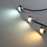 Mini spot LED 12V 1W IP65 étanche basse tension pour extérieur, sol, terrasse, escalier