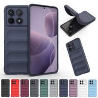 Casing Ponsel Tebal Anti Benturan Berkualitas Tinggi dari Silikon TPU untuk Xiaomi Poco F6 X6 Neo M6 Pro X5 X4 F3 GT F5 C65 C55 C51 C50