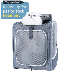 Mochila para mascotas para gatos medianos y perros pequeños, mochila de viaje portátil transpirable para gatos y perros con diseño ergonómico - Product Image 4
