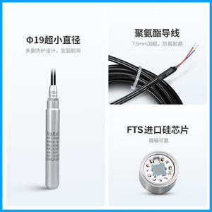 Sensor de Nivel Sumergible Pcm269, 19 mm de Diámetro, Salida 4-20 mA, Columna de Agua de 0-120 m, Transmisor de Silicio Difundido - Product Image 3