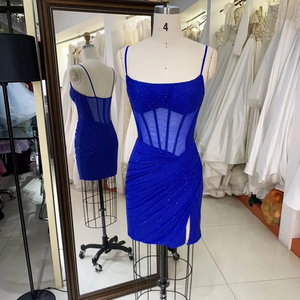 Low Price Royal Blue Homecoming Dress Short Sequin Design | Alibaba.com