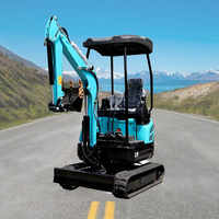 Mini-excavatrice sur chenilles de 2 tonnes Eaton, compacte, flexible, économe en carburant, pour l'aménagement paysager, le creusement de fossés, la construction agricole