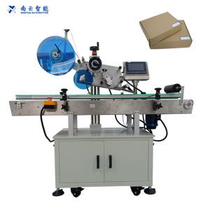 평면 표면 포장 제품 케이스 박스 판지 팔레트 및 날짜 프린터에 대한 NY-817E 자동 탑 라벨 어플리케이터 라벨링 기계 - Product Image 2