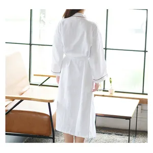 Hot Sale Wholesale 100% Cotton Home Bathrobe Waffle Towel Adult