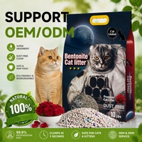 Arena de bentonita activada por sodio de aglomeración rápida y alta absorción de agua para centros de adopción de gatos, programa mayorista de comercio de exportación