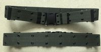 Ceinture en coton vert clair de 5.5cm fabriquée en usine chinoise avec boucle en plastique pour l'étranger