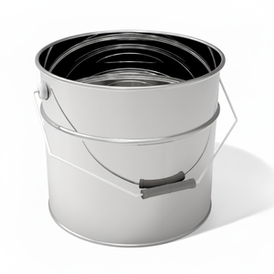 Kontensan L069 Cylinder <b>Tin</b> Can 14 Lt Tahini and Grape Molasses <b>Metal</b> Container 270 X H250 mm - Product Image 2
