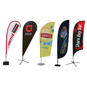 Maßgefertigte Werbeflaggen Ausstellungsbanner Flaggen-Displays Rechteckige Strandflaggen Mit Wasserdichten Materialien - Product Image 1