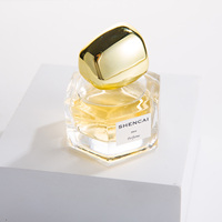 Magnifique flacon de parfum vide en verre transparent de 30 ml pour femme, avec bouchon