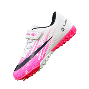 Chaussures de football à tige basse, crampons de futsal FG HG TF, semelle intérieure en caoutchouc pour l'hiver, baskets de sport pour hommes à fermeture auto-agrippante - Product Image 1