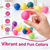 Balles de ping-pong en plastique colorées sans couture, couleurs mélangées, pour jeux de fête, décoration de carnaval, Pelotas De Ping Pong