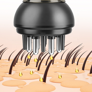 Flacon applicateur produit de croissance des cheveux <span class=keywords><strong>brosse</strong></span> <span class=keywords><strong>Anti</strong></span> perte de cheveux massage traitement du cuir chevelu peigne racine pour huile capillaire - Product Image 6