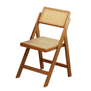 Silla de Comedor Plegable de Bambú de Estilo Nórdico Vintage para Restaurante, Cafetería, Comedor, Hotel, Hogar, <span class=keywords><strong>Villa</strong></span> - Product Image 4