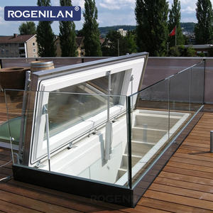 Fenêtres de <span class=keywords><strong>sous</strong></span>-sol en aluminium à rupture de pont thermique insonorisées ROGENILAN pour l'extérieur, avec double vitrage trempé, pour maisons - Product Image 3