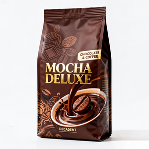 Sacs en plastique à fond plat avec fermeture éclair refermable, impression vive, logo personnalisé, fermeture éclair en T pour les grains de café - Product Image 3