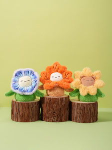 Adorno Floral de Peluche en Maceta, Bonita Planta de Bonsái de Peluche, Decoración para el Hogar y Escritorio, para <span class=keywords><strong>BROS</strong></span> 14+ - Product Image 1