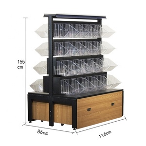 ไม้ลูกอมชั้นวางจอแสดงผลซูเปอร์มาร์เก็ตลูกอมบาร์ชั้นวางจอแสดงผลร้านขายของชำและขนมขบเคี้ยวชั้นวางจอแสดงผลยืนอาหาร - Product Image 1