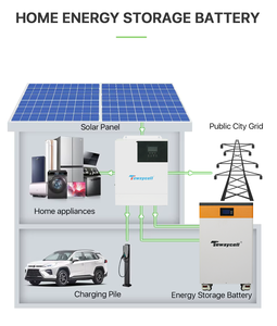 Batterie LiFePO4 Tewaycell Grade A 16kWh 51.2V 314Ah avec équilibrage actif et extincteur, entrepôt Pologne, pour ESS domestique - Product Image 5