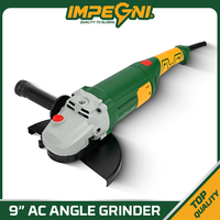 Meuleuse d'angle industrielle filaire AC de 9 pouces (230 mm) 2900 W avec disque de meulage pour le meulage et la découpe de grandes structures