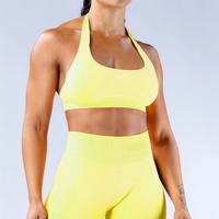 Tenue de yoga sans couture à séchage rapide pour femme, haute élasticité, extensible, pour le sport et le fitness, idéale pour le commerce transfrontalier.