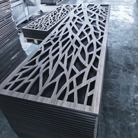 Panneaux muraux acoustiques en bois à lattes, en feutre polyester PET noir naturel moderne, absorption acoustique très efficace, salon, hôtel
