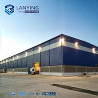 Edificio de Estructura de Acero Prefabricado de Gran Envergadura, Armazón de Alta Resistencia sin Columnas, Interior Libre de Pilares, Almacén Industrial, Taller
