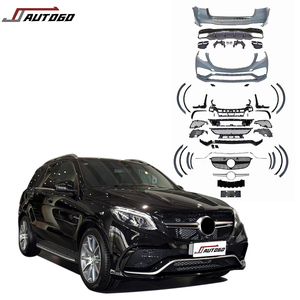 Bodykit pour <span class=keywords><strong>Mercedes</strong></span> Benz W166 GLE 2015-2019 mise à niveau vers AMG GLE63 pare-chocs avant arrière grille passage de roue diffuseur tuyau - Product Image 1