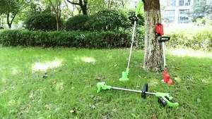 OJOJ <span class=keywords><strong>Batterie</strong></span> au lithium 24V 1200mAh 120W <span class=keywords><strong>Tondeuse</strong></span> à gazon sans fil portable Coupe-herbe électrique Trois types de scie Industriel DIY Sans fil - Product Image 4